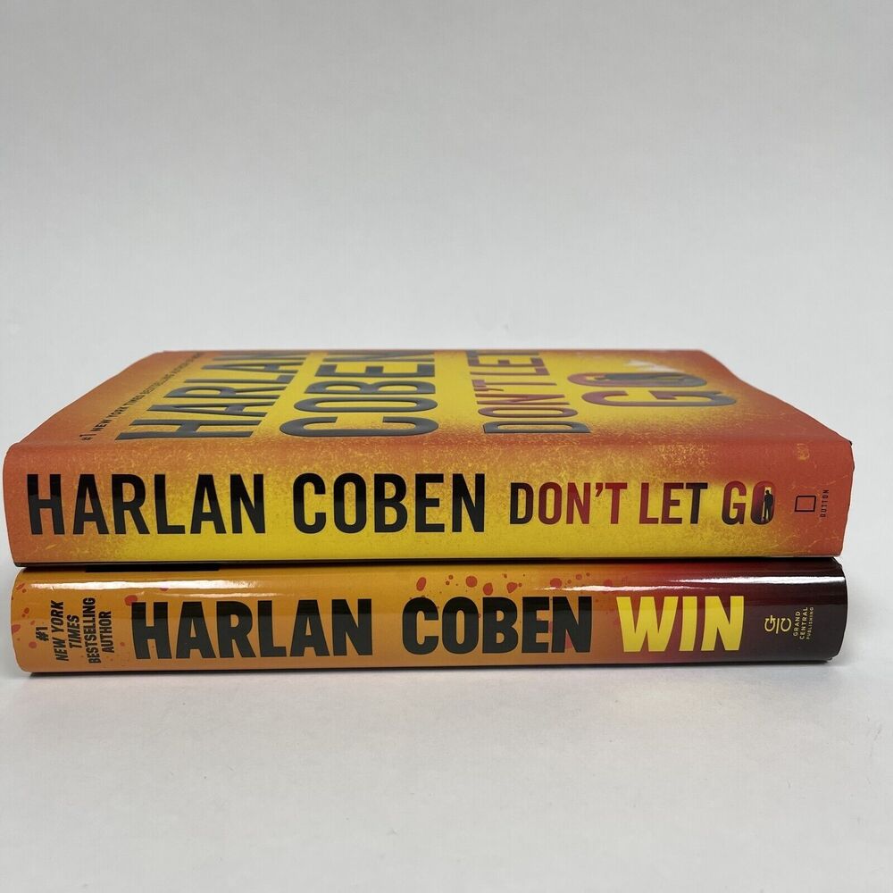 Harlan Coben Don't Let Go, Win Hardcover Books Lot of 2